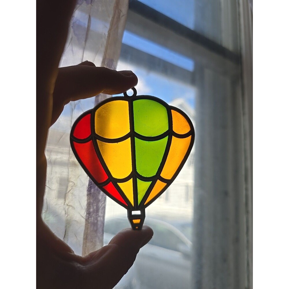 Vintage Resin Hot Air Balloon Sun Catcher Retro Window Decor Festival Summer